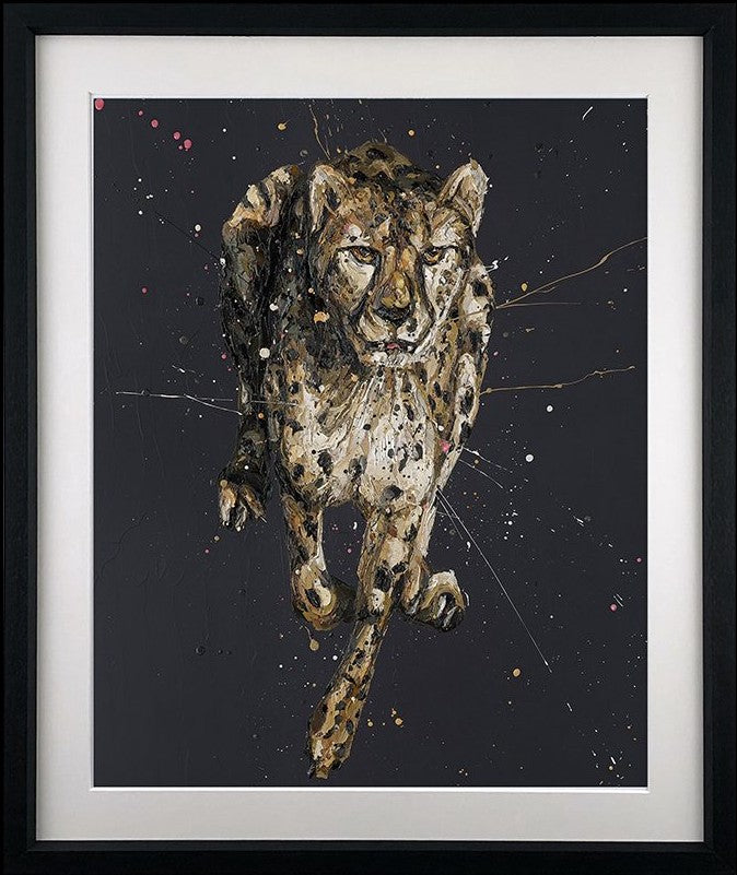 Lance Framed Signed Limited Edition Print on Paper by Artist Paul Oz