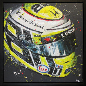 Last Lid Framed Limited Edition Embellished Print on Canvas by Artist Paul Oz