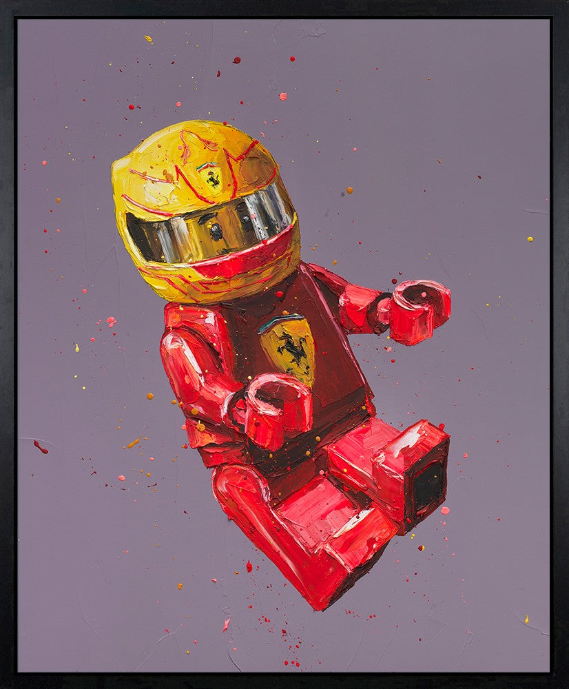 Lego Lewis Signed Limited Edition Print on Boxed Canvas by Artist Paul Oz