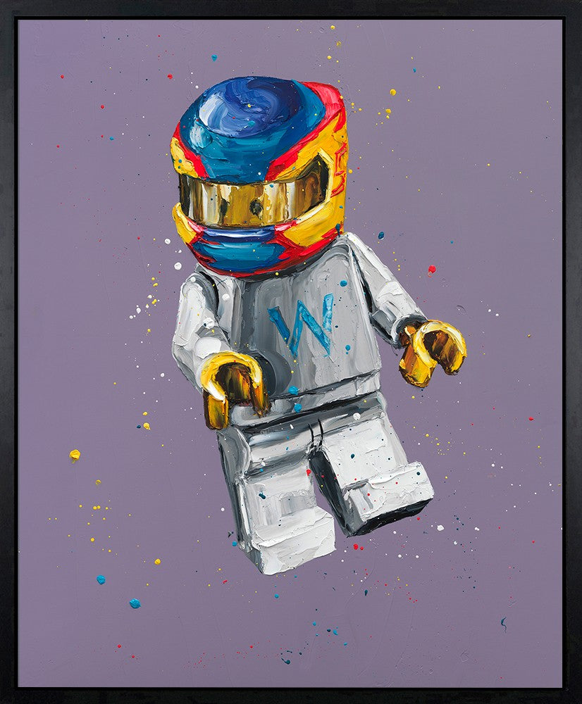 Lego Sainz Signed Limited Edition Print on Boxed Canvas by Artist Paul Oz