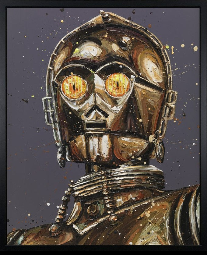 Let The Wookie Win Framed Signed Limited Edition Print on Canvas by Artist Paul Oz