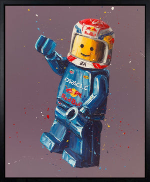 Max Lego Framed Limited Edition Print on Canvas by Artist Paul Oz