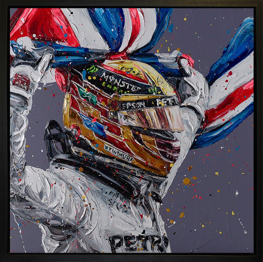 Mexico Lewis Framed Limited Edition Embellished Boxed Canvas by Artist Paul Oz