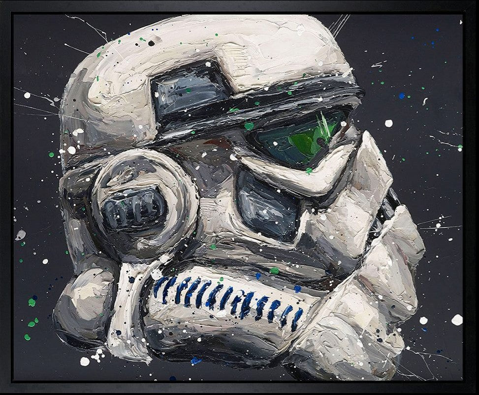 Not Short, Just Unsighted Framed Signed Limited Edition Print on Canvas by Artist Paul Oz