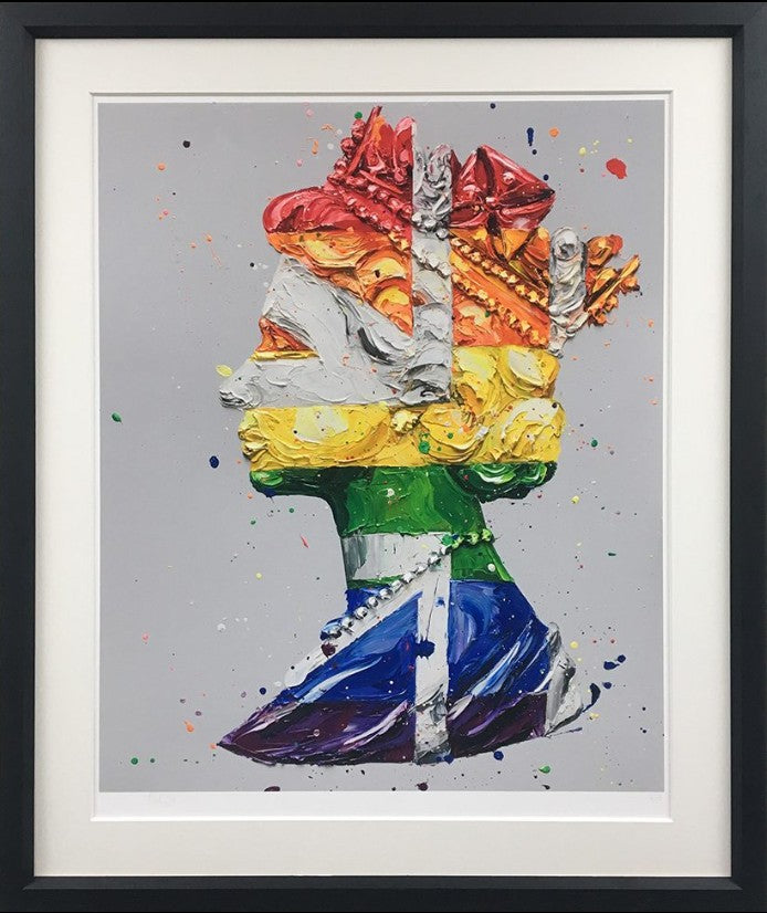 Pride Queen Framed Signed Limited Edition Print on Paper by Artist Paul Oz