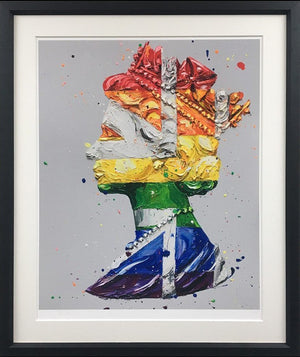 Pride Queen Framed Signed Limited Edition Print on Paper by Artist Paul Oz