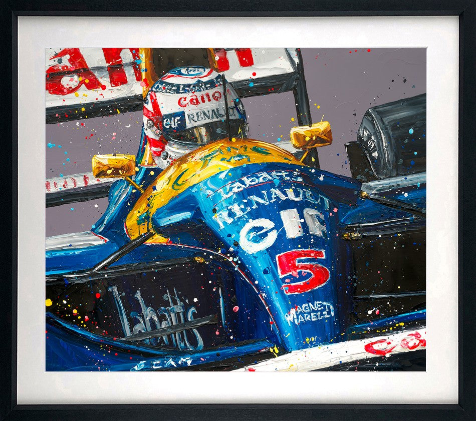 Red 5 Signed Framed Limited Edition Print on Paper by Artist Paul Oz
