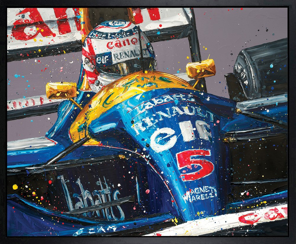 Red 5 Signed Framed Limited Edition Print on Canvas Hand Embellished by Artist Paul Oz