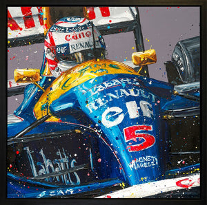 Red 5 Signed Framed Limited Edition Print on Canvas Hand Embellished by Artist Paul Oz