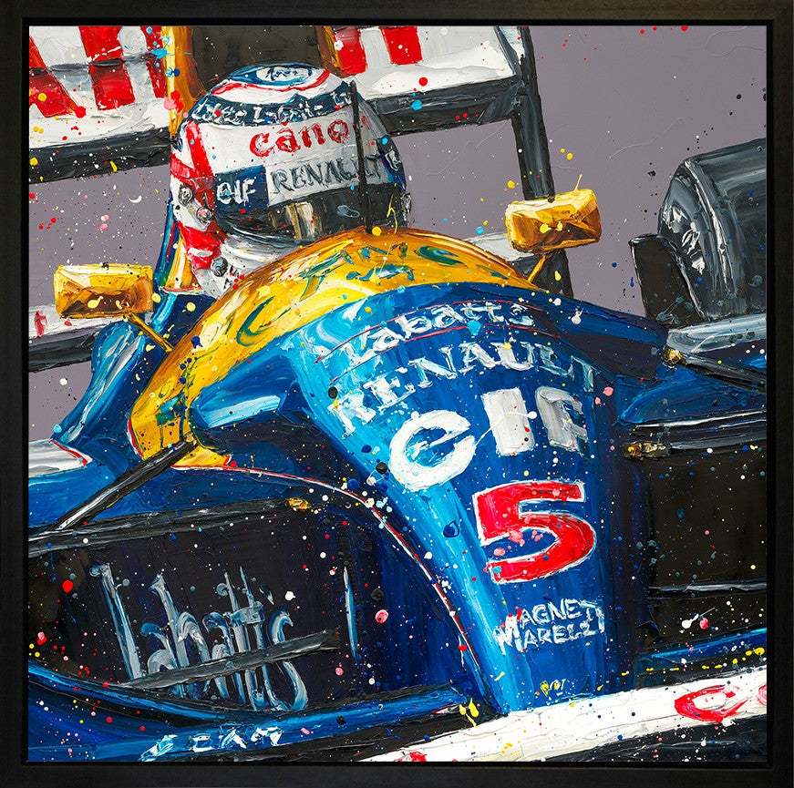 Red 5 Signed Framed Limited Edition Print on Canvas Hand Embellished by Artist Paul Oz