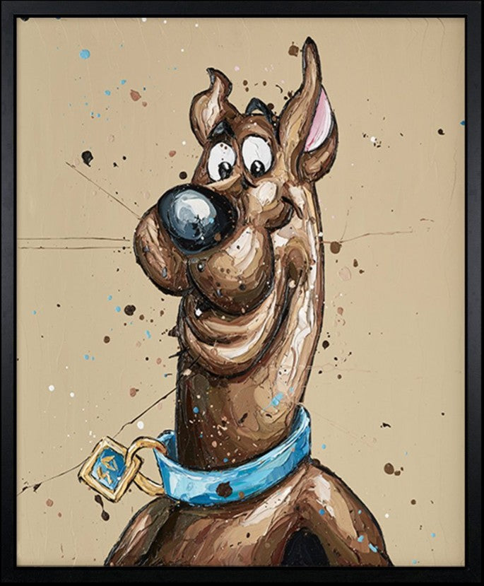 Scooby Doo Framed Signed Limited Edition Print on Canvas by Artist Paul Oz