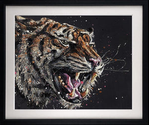 Stark Framed Signed Limited Edition Print on Paper by Artist Paul Oz