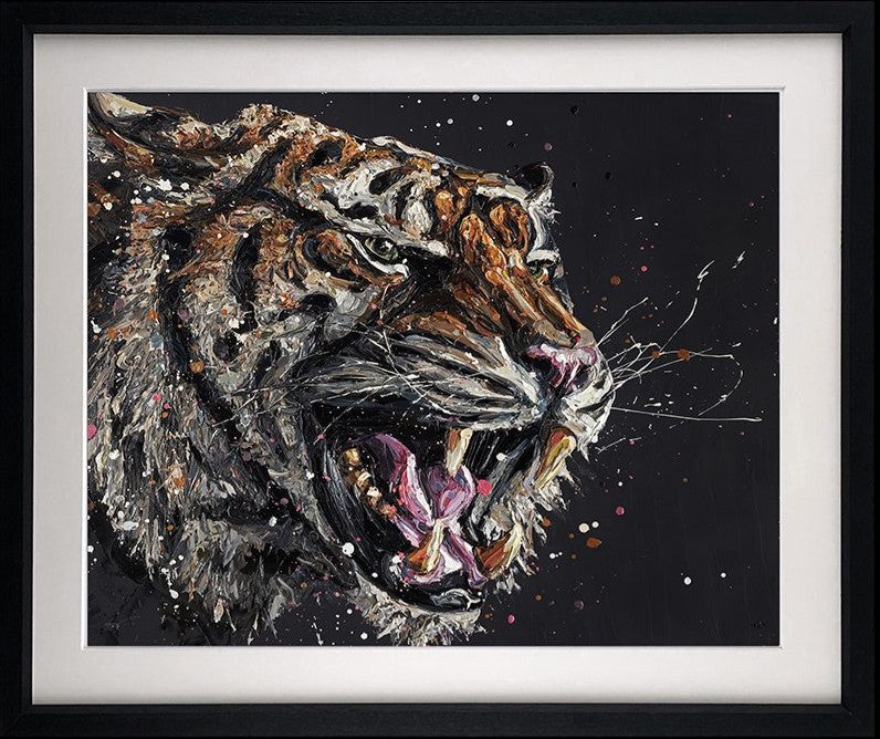 Stark Framed Signed Limited Edition Print on Paper by Artist Paul Oz